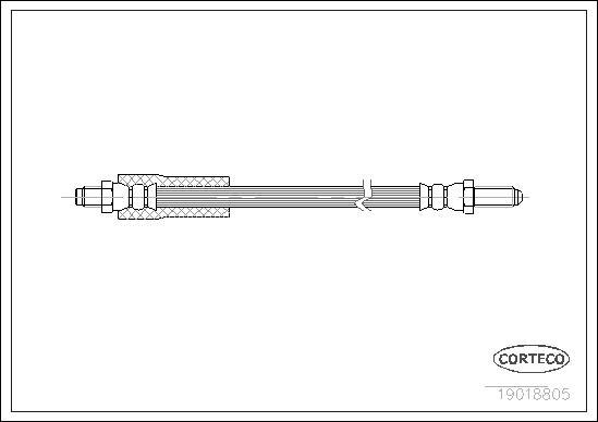 Corteco 19018805 - Тормозной шланг autosila-amz.com