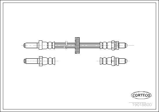 Corteco 19018800 - Тормозной шланг autosila-amz.com