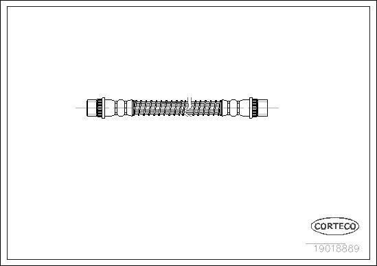 Corteco 19018889 - Тормозной шланг autosila-amz.com