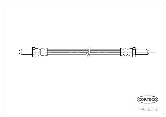 Corteco 19018758 - Тормозной шланг autosila-amz.com