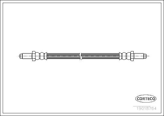 Corteco 19018764 - Тормозной шланг autosila-amz.com