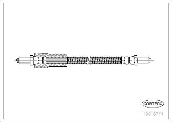 Corteco 19018761 - Тормозной шланг autosila-amz.com