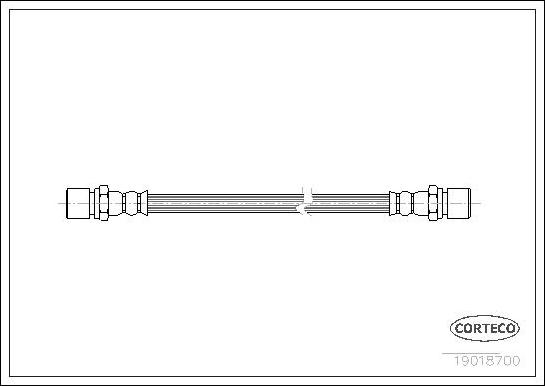 Corteco 19018700 - Тормозной шланг autosila-amz.com