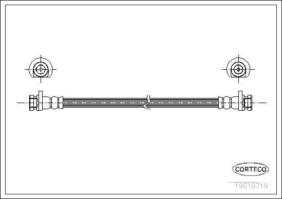 Corteco 19018719 - Тормозной шланг autosila-amz.com