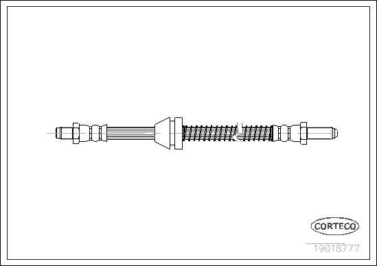 Corteco 19018777 - Тормозной шланг autosila-amz.com