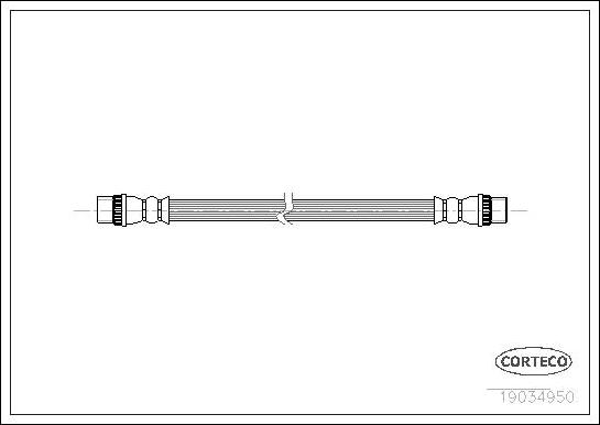 Corteco 19034950 - Тормозной шланг autosila-amz.com