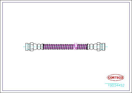 Corteco 19034452 - Тормозной шланг autosila-amz.com