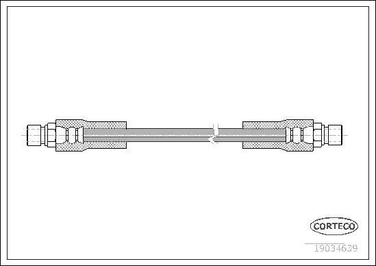 Corteco 19034639 - Тормозной шланг autosila-amz.com