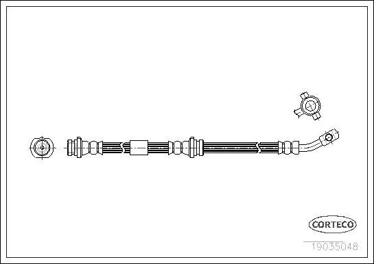 Corteco 19035048 - Тормозной шланг autosila-amz.com