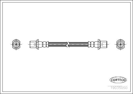 Corteco 19035050 - Тормозной шланг autosila-amz.com