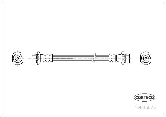 Corteco 19035875 - Тормозной шланг autosila-amz.com