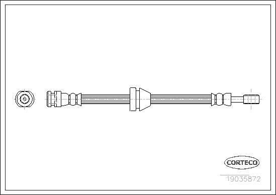 Corteco 19035872 - Тормозной шланг autosila-amz.com