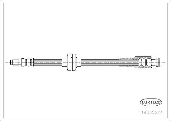 Corteco 19035274 - Тормозной шланг autosila-amz.com