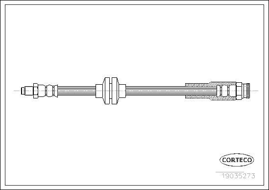 Corteco 19035273 - Тормозной шланг autosila-amz.com