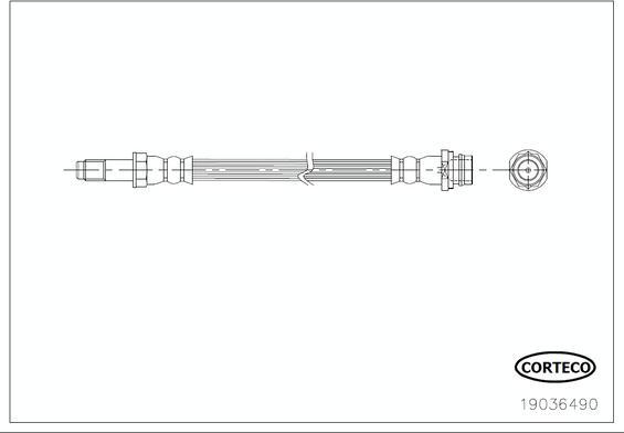 Corteco 19036490 - Тормозной шланг autosila-amz.com