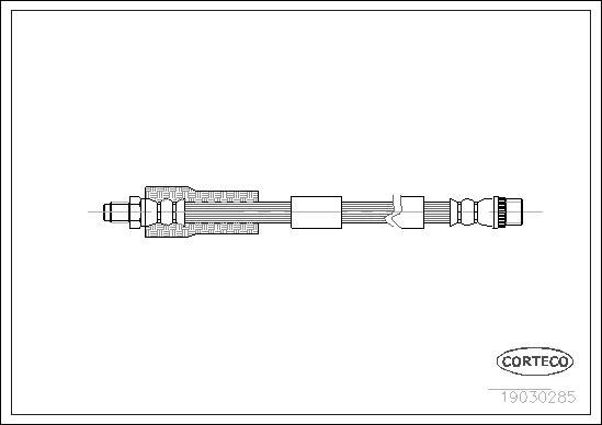 Corteco 19030285 - Тормозной шланг autosila-amz.com