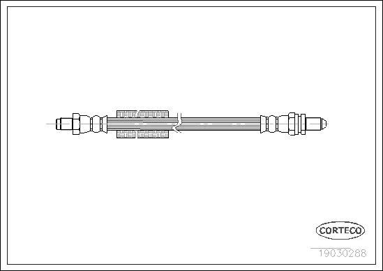 Corteco 19030288 - Тормозной шланг autosila-amz.com