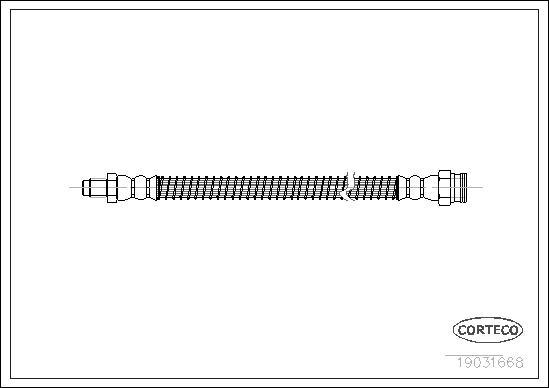 Corteco 19031668 - Тормозной шланг autosila-amz.com