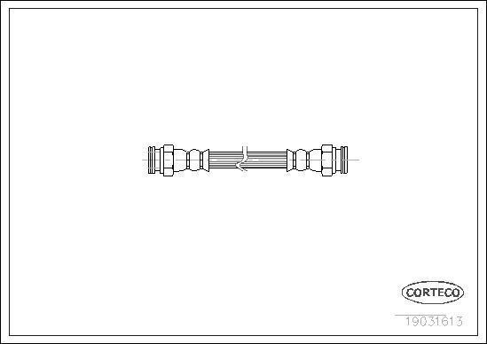 Corteco 19031613 - Тормозной шланг autosila-amz.com