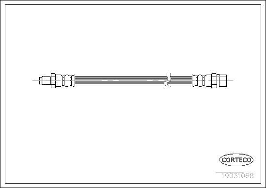 Corteco 19031068 - Тормозной шланг autosila-amz.com