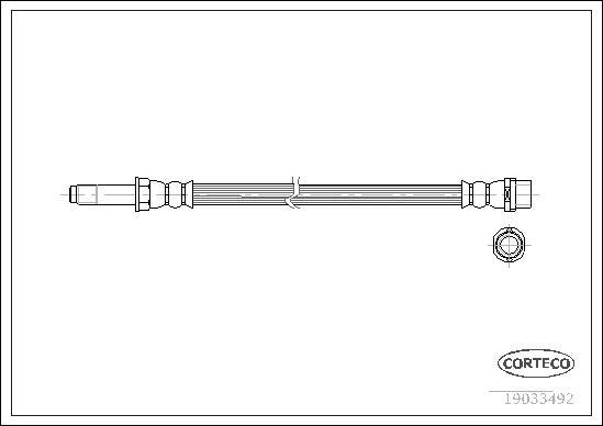 Corteco 19033492 - Тормозной шланг autosila-amz.com