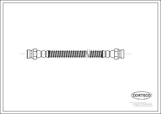 Corteco 19033585 - Тормозной шланг autosila-amz.com