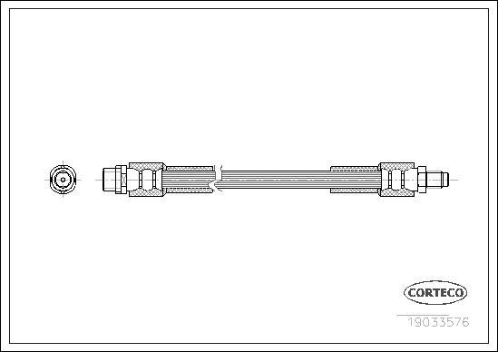 Corteco 19033576 - Тормозной шланг autosila-amz.com