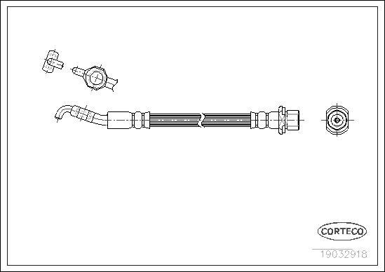 Corteco 19032918 - Тормозной шланг autosila-amz.com