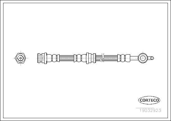 Corteco 19032923 - Тормозной шланг autosila-amz.com