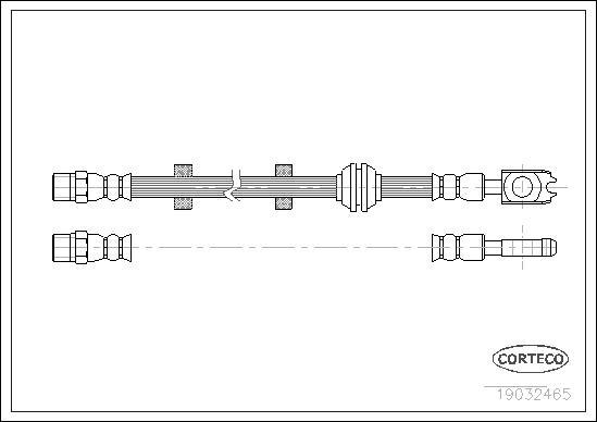 Corteco 19032465 - Тормозной шланг autosila-amz.com