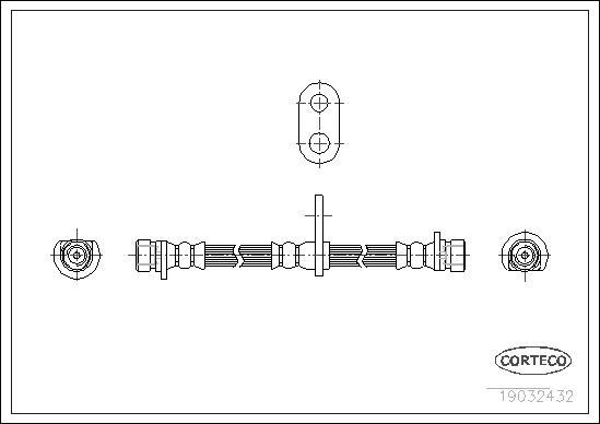 Corteco 19032432 - Тормозной шланг autosila-amz.com