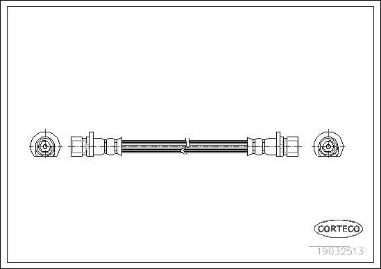 Corteco 19032513 - Тормозной шланг autosila-amz.com