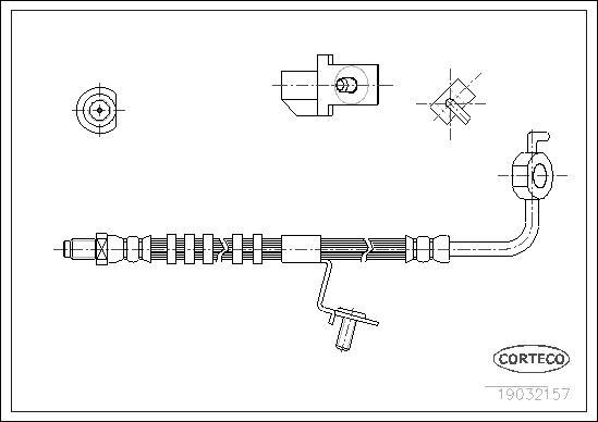 Corteco 19032157 - Тормозной шланг autosila-amz.com