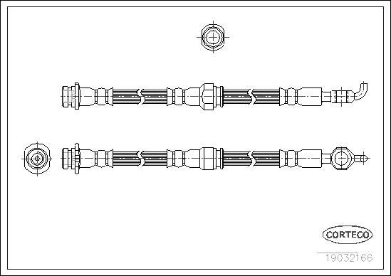 Corteco 19032166 - Тормозной шланг autosila-amz.com