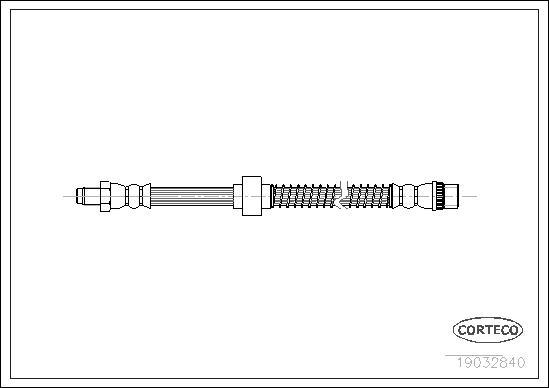 Corteco 19032840 - Тормозной шланг autosila-amz.com