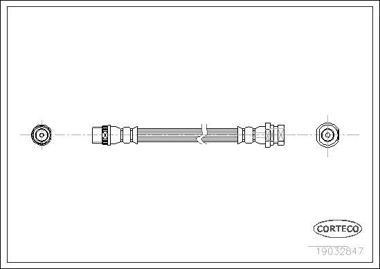 Corteco 19032847 - Тормозной шланг autosila-amz.com