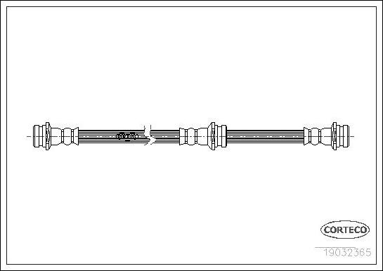 Corteco 19032365 - Тормозной шланг autosila-amz.com