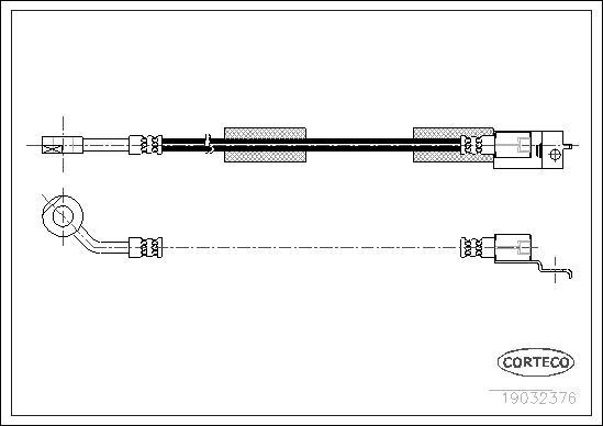 Corteco 19032376 - Тормозной шланг autosila-amz.com