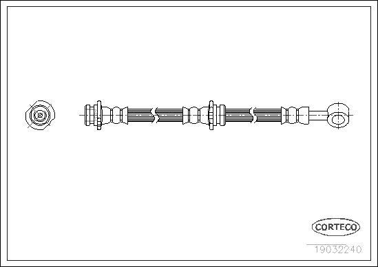 Corteco 19032240 - Тормозной шланг autosila-amz.com