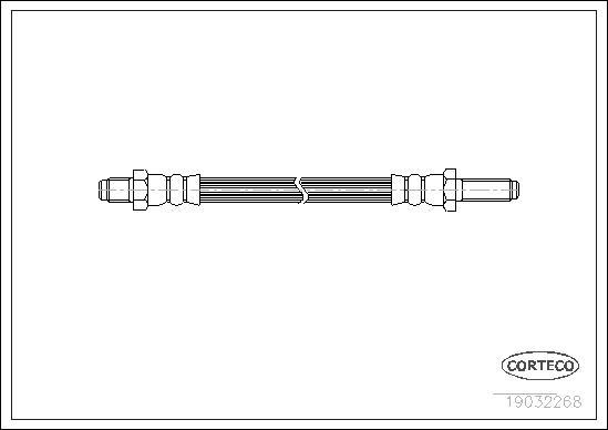 Corteco 19032268 - Тормозной шланг autosila-amz.com