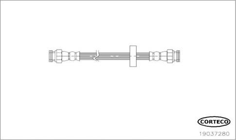 Corteco 19037280 - Тормозной шланг autosila-amz.com