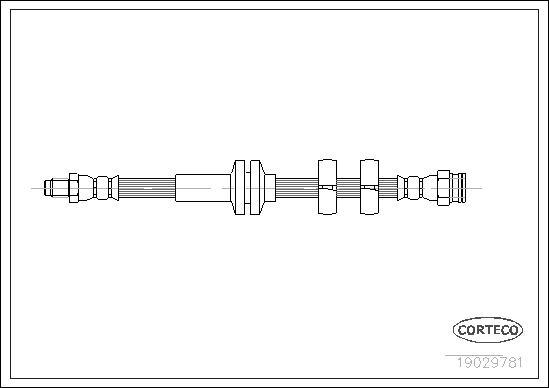 Corteco 19029781 - Тормозной шланг autosila-amz.com