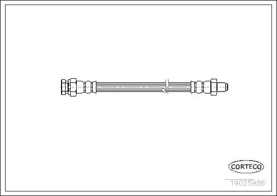 Corteco 19025986 - Тормозной шланг autosila-amz.com