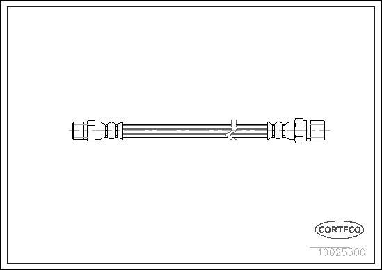 Corteco 19025500 - Тормозной шланг autosila-amz.com