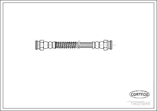 Corteco 19025846 - Тормозной шланг autosila-amz.com