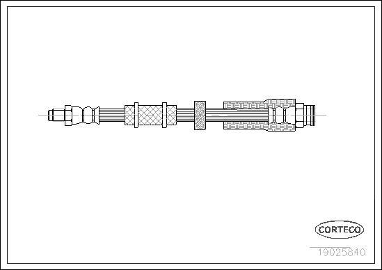 Corteco 19025840 - Тормозной шланг autosila-amz.com