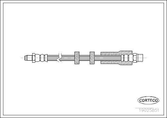 Corteco 19025851 - Тормозной шланг autosila-amz.com