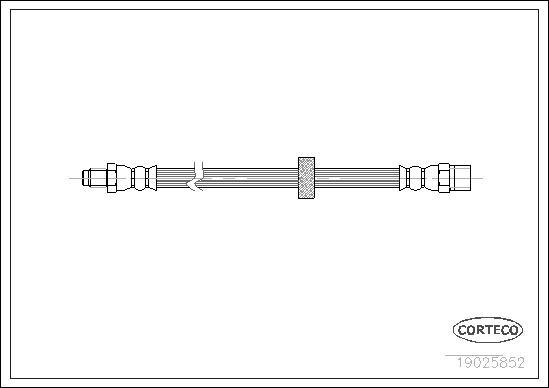 Corteco 19025852 - Тормозной шланг autosila-amz.com