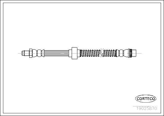 Corteco 19025870 - Шланг тормозной Corteco autosila-amz.com