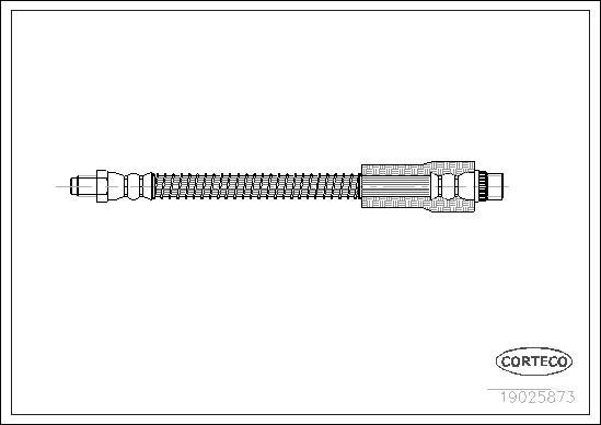 Corteco 19025873 - Тормозной шланг autosila-amz.com